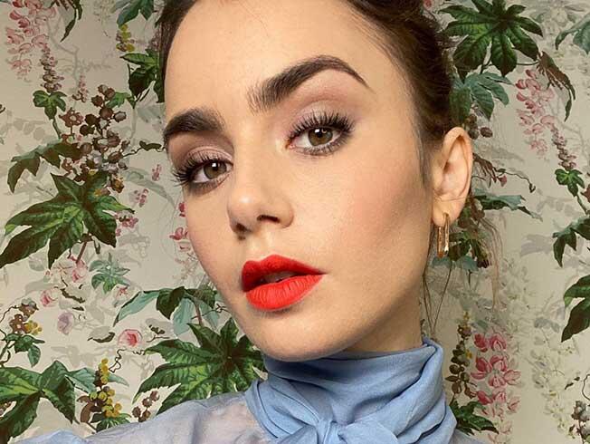 Cómo conseguir las cejas perfectas de Lily Collins en «Emily in Paris